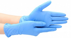 Перчатки нитриловые (цвет голубой) Deltagrip Ultra LS синие